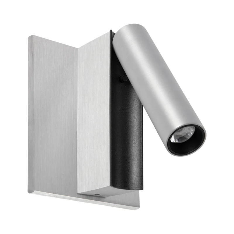 Cronos LED Wall Light Brushed Aluminium