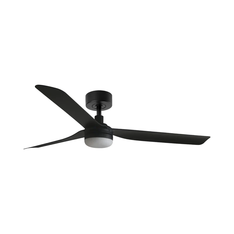 Punt Ceiling Fan Matt Black / Matt Black / With Light