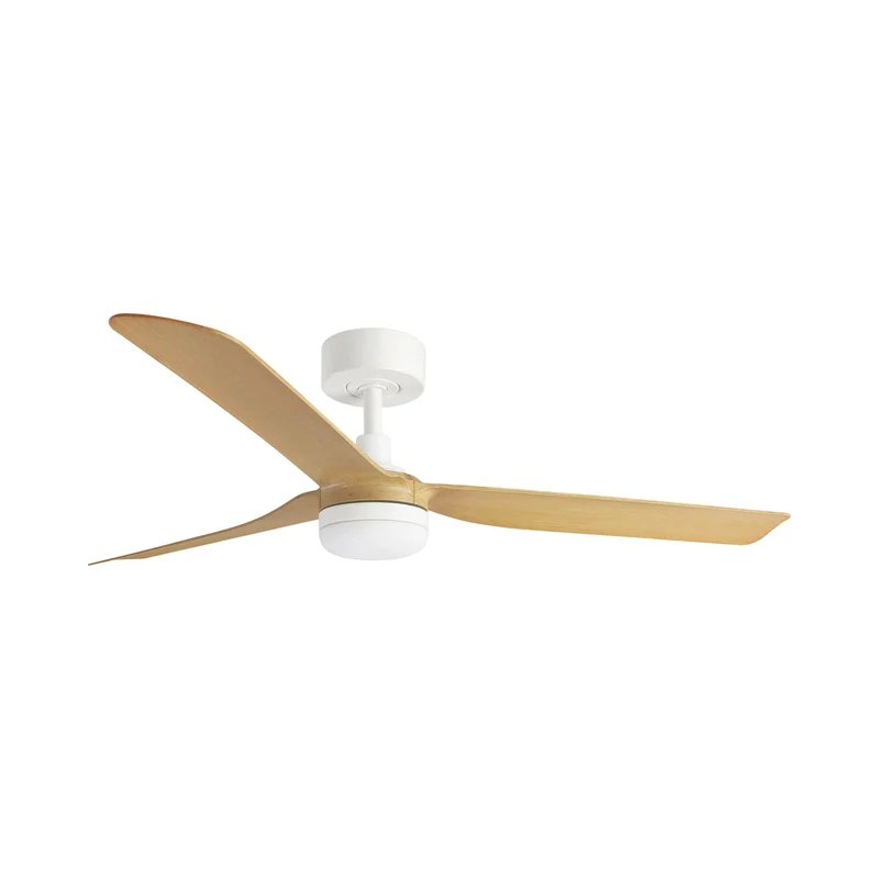 Punt Ceiling Fan Matt White / Maple / With Light