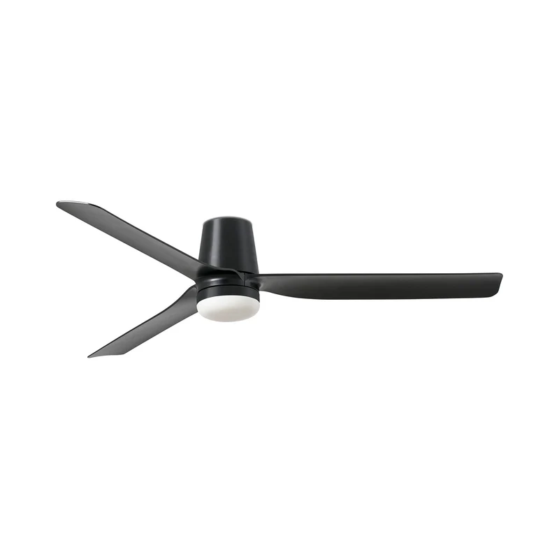 Punt Tub Ceiling Fan Matt Black / Matt Black / With Light