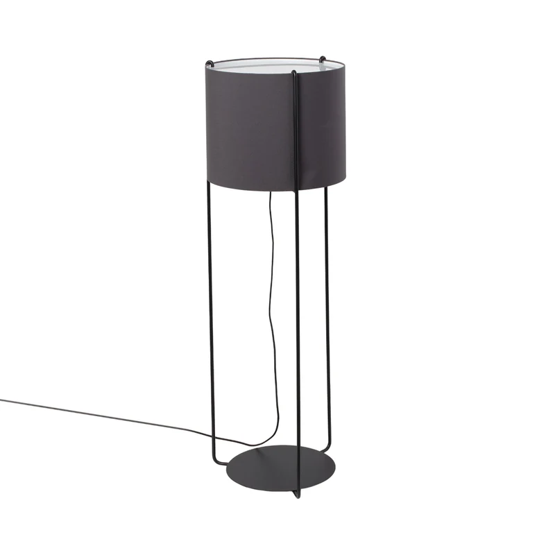 Drum Floor Lamp Dark Grey