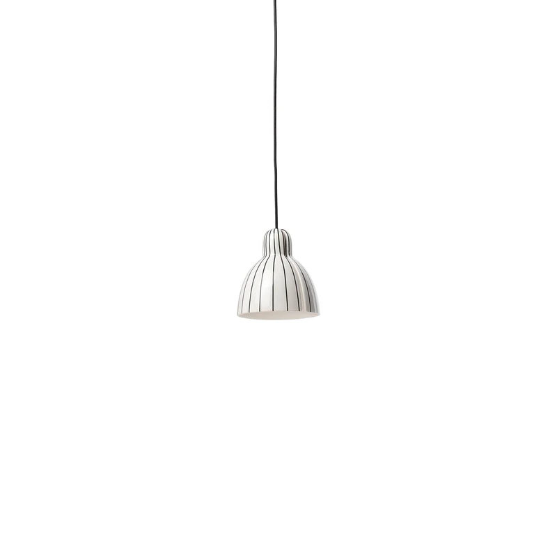 Venice Pendant Light White/Gloss Black / 6.3-Inch