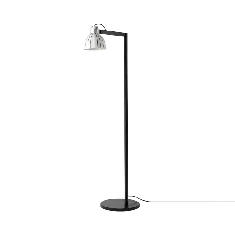 Venice Floor Lamp White/Gloss Black