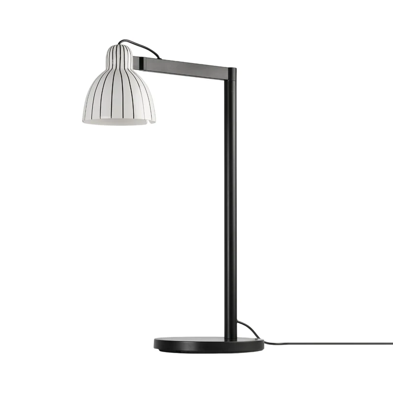 Venice Table Lamp White/Gloss Black