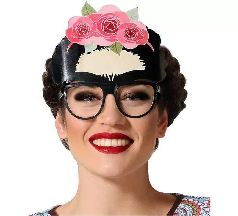 Gafas de Frida Kahlo con Adornos Universal Adulto