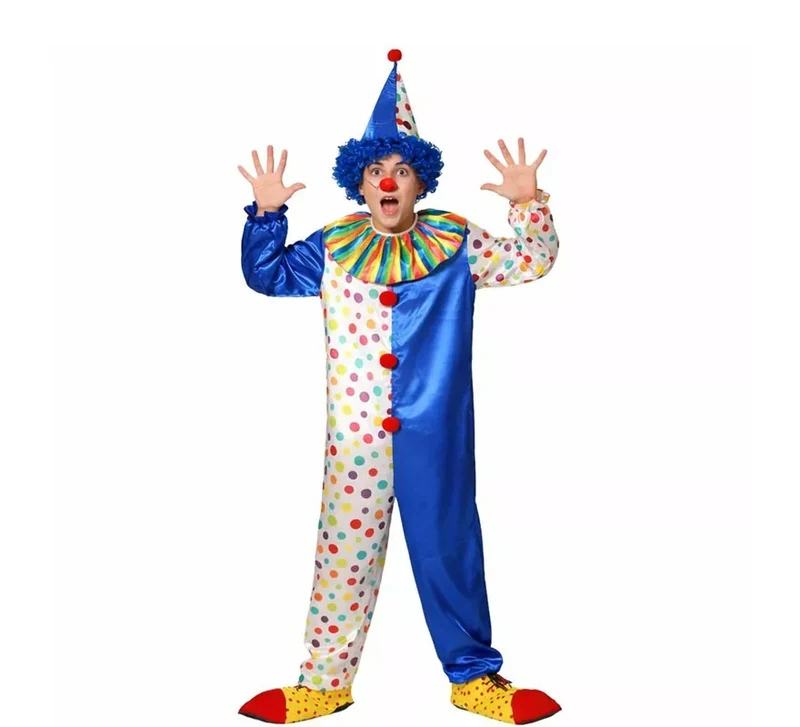 Disfraz de Payaso festivo para adulto XS-S
