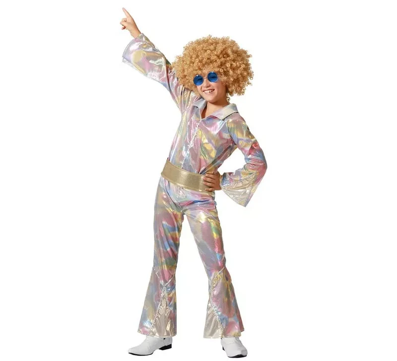 Disfraz de Disco multicolor para niños 7-9A