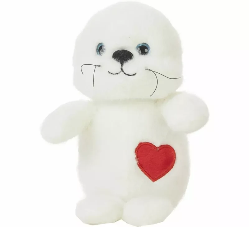 Foca de Peluche con Corazón en varios tamaños 20cm