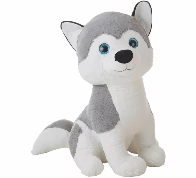 Perro Husky de Peluche en varios tamaños 30cm