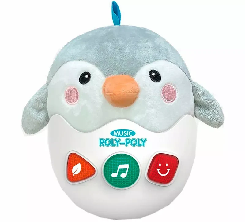 Pingüino Huevo Musical con Luz y Sonido de 22 cm Sin talla