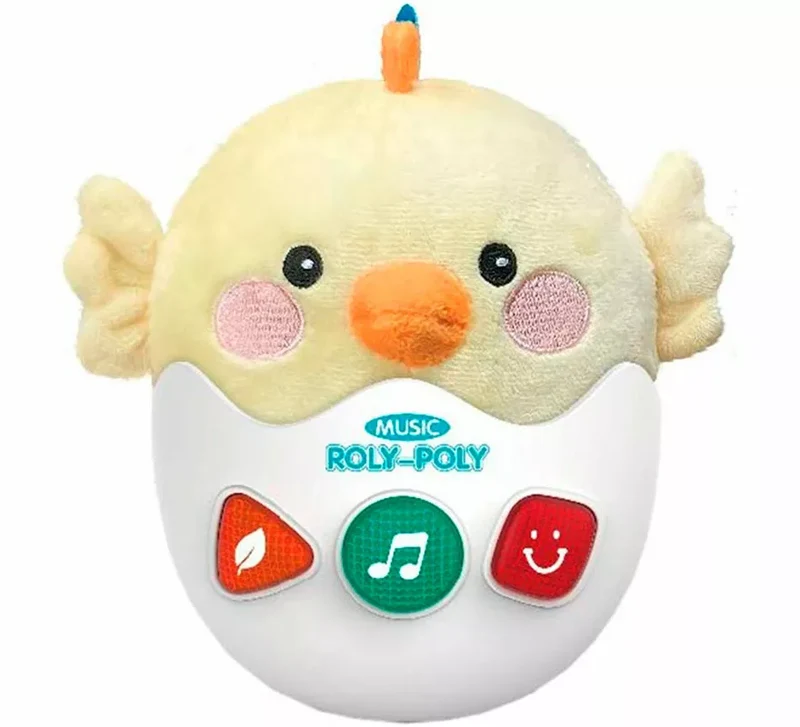 Pollito Huevo Musical con Luz y Sonido de 22 cm Sin talla