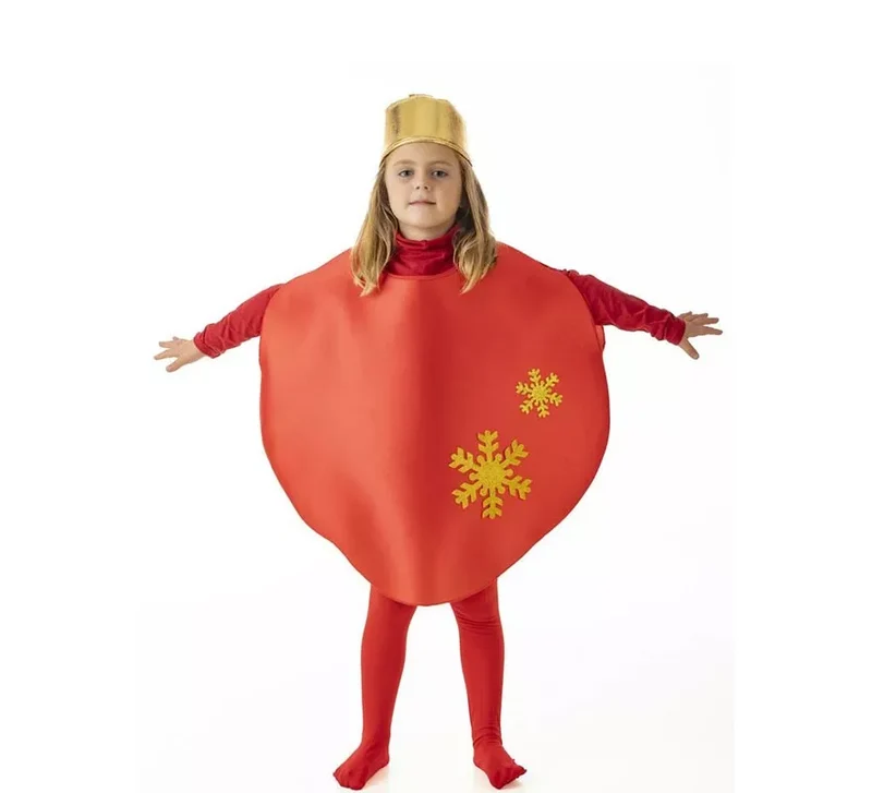 Disfraz de Bola Roja Navidad para niños 5-7A