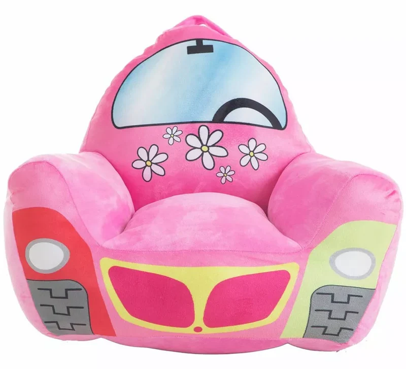 Sillón Coche Flores rosa infantil de 52x48x51 cm Sin talla