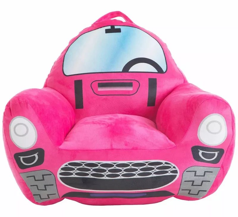 Sillón Coche fucsia infantil de 52x48x51 cm Sin talla