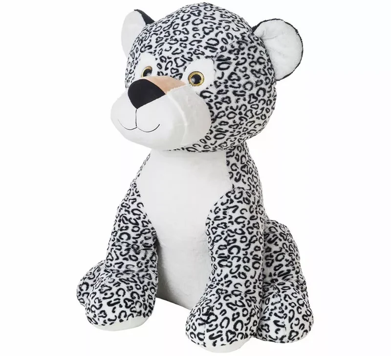 Leopardo Jeni de Peluche gris de 80 cm Sin talla