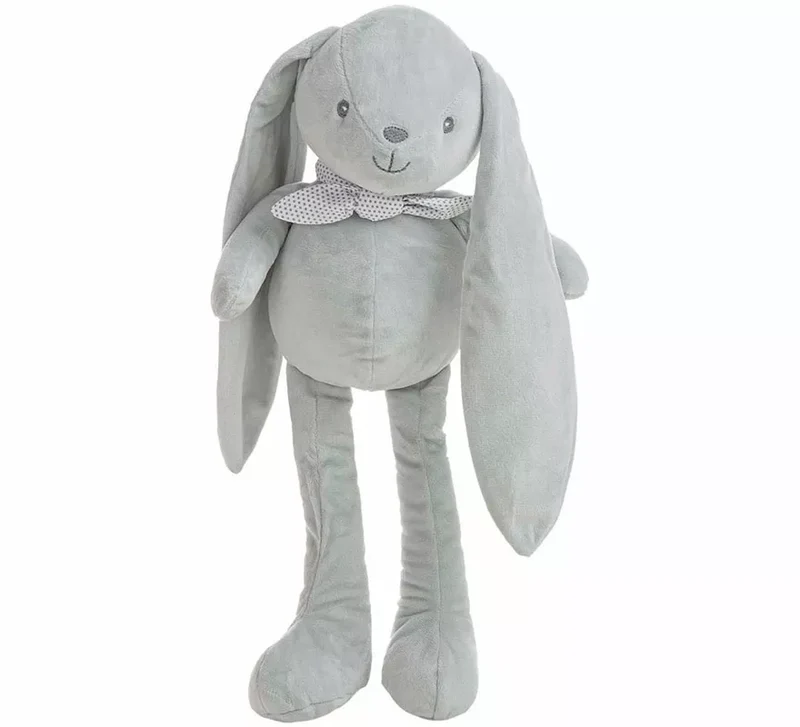 Conejito Orejas de Peluche gris de 30 cm Sin talla