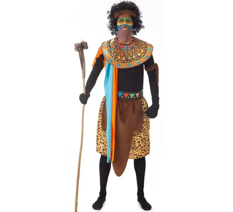 Disfraz de Africano de Tribu para hombre L