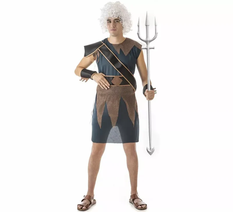 Disfraz de Dios Poseidón o Neptuno para hombre M