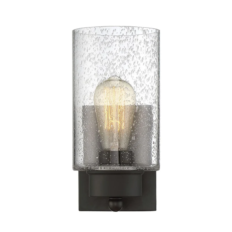 Meridian One Light Wall Sconce Oil Rubbed Bronze