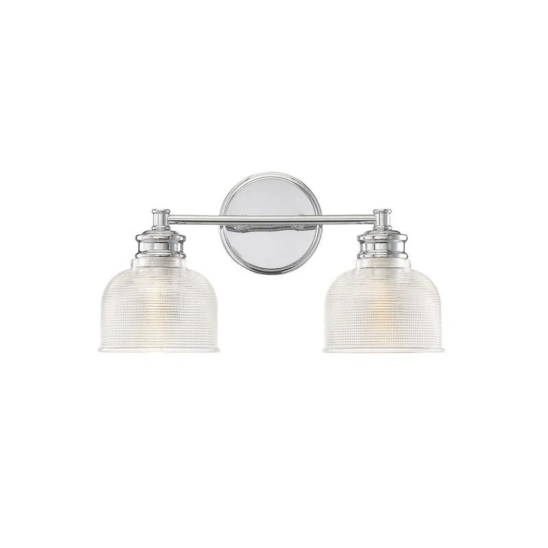 Meridian Two Light Bathroom Vanity Light Chrome