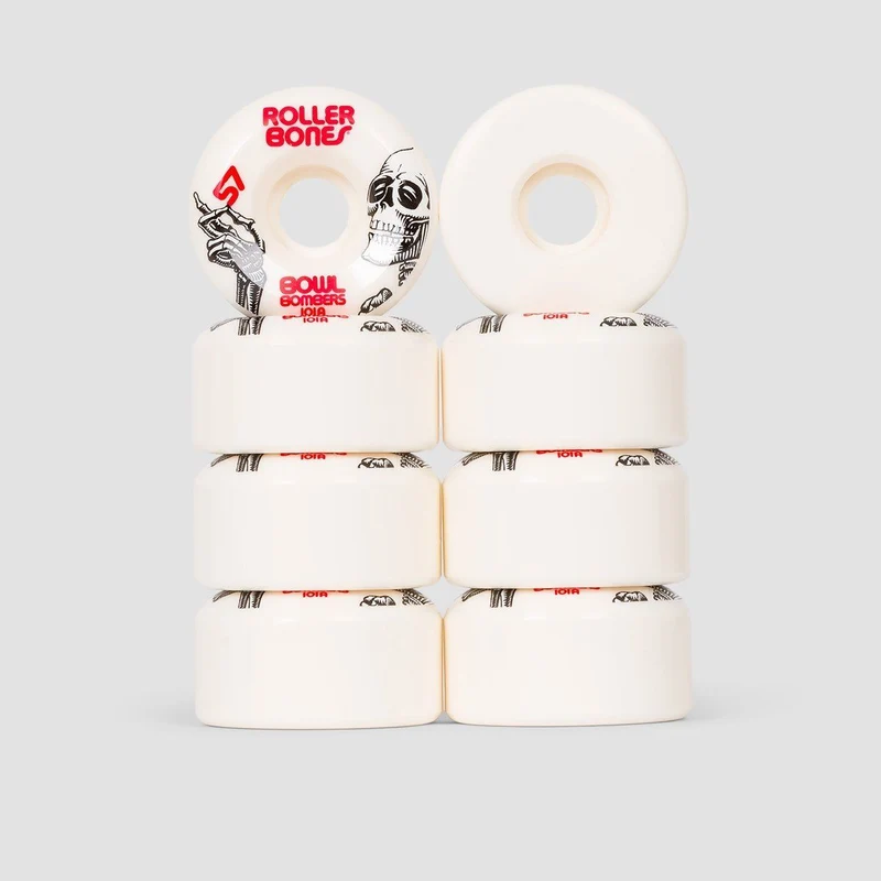 Rollerbones Bowl Bombers 101a Quad Wheels x8 White 57mm 57mm / White