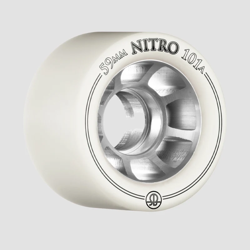 Rollerbones Nitro Speed 101A Quad Wheels x8 White 59mm 59mm / White