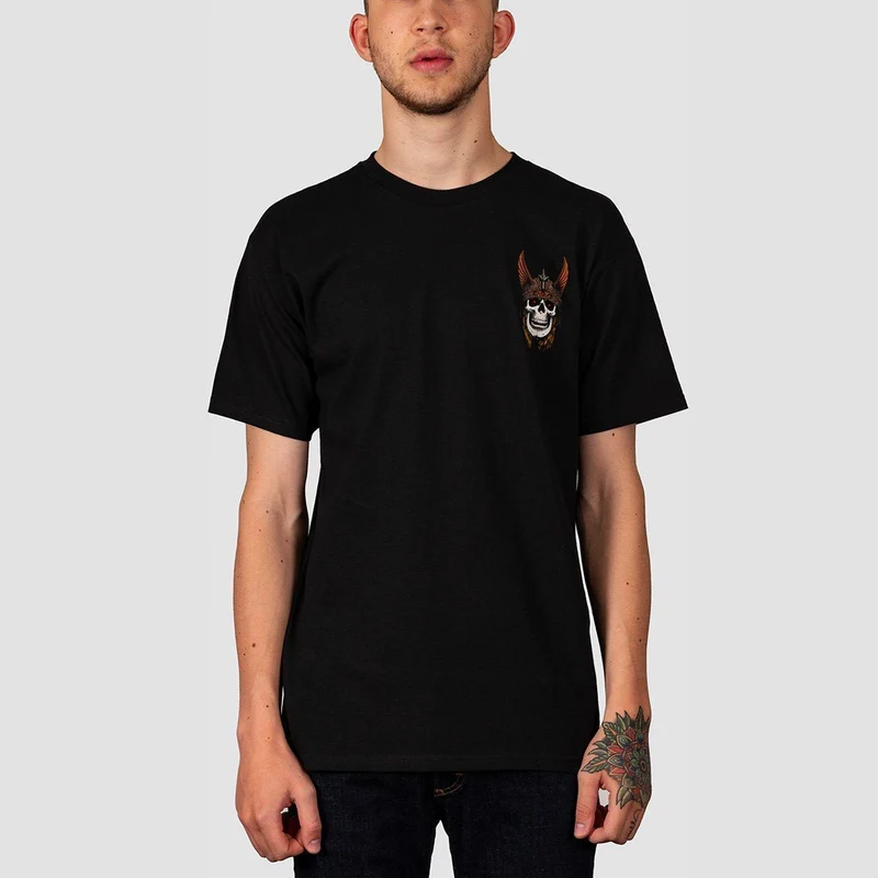 Powell Peralta Andy Anderson Skull T-Shirt Black X-Large / Black