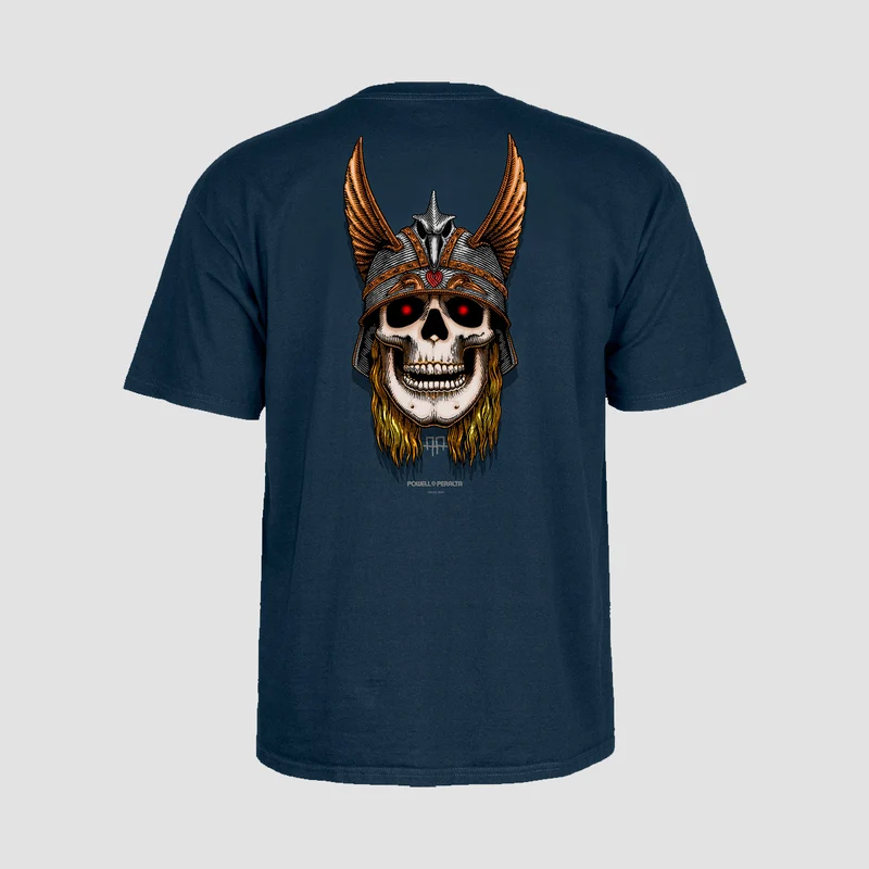 Powell Peralta Andy Anderson Skull T-Shirt Navy Large / Navy