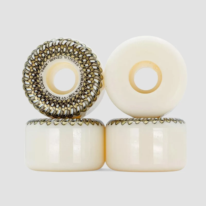 Bones X-Formula Double Lock V7 99A Skateboard Wheels White 54mm 54mm / White
