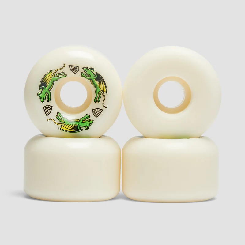 Powell Peralta Dragon Formula Nano Rats 93A V6 Skateboard Wheels White 56x36mm 56mm / White