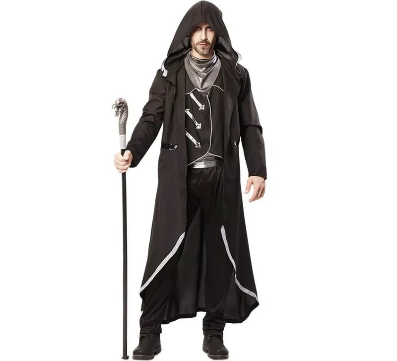 Disfraz de Hechicero negro para hombre S