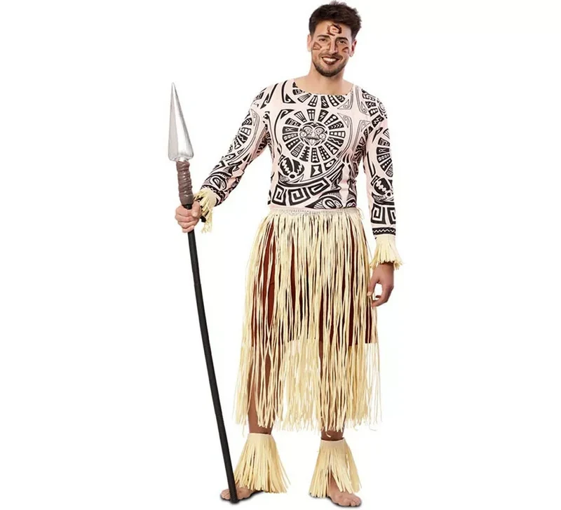 Disfraz de Hawaiano Tatuado para hombre M-L