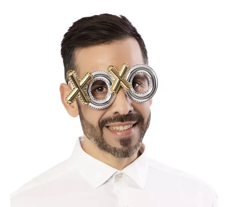 Gafas de Besos XOXO dorado y plata T.Única