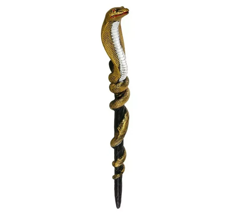 Cetro Egipcio Cobra dorada de 69 cm T.Única