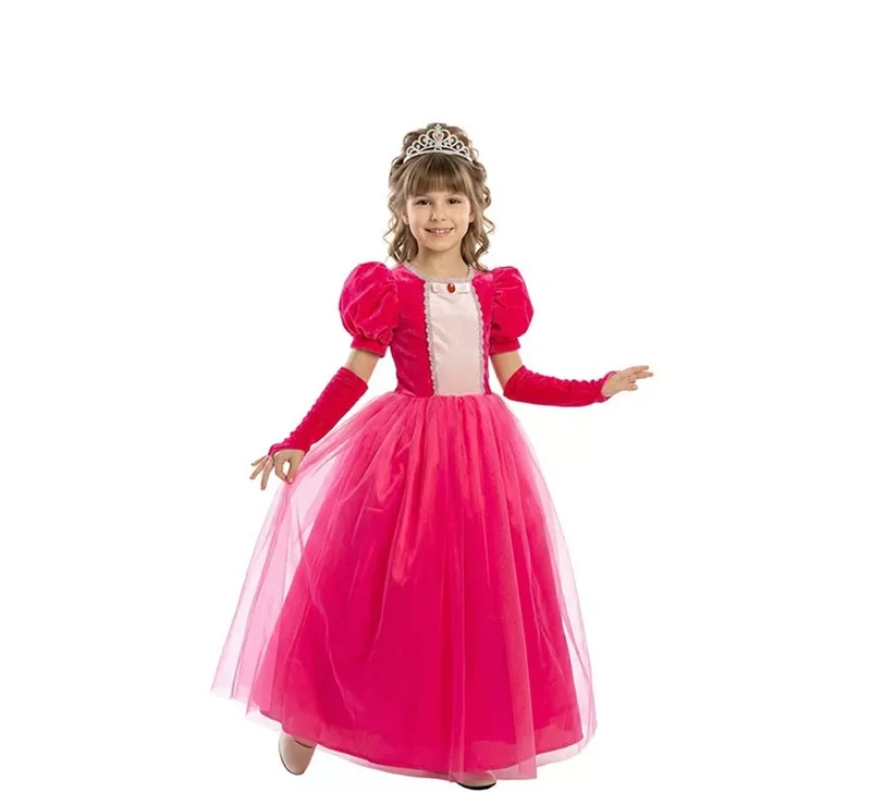 Disfraz de Princesa de Cuento rosa para niña 5-6A