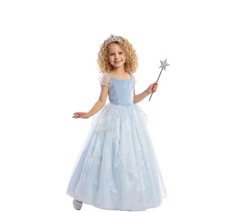 Disfraz de Princesa de Cuento azul para niña 10-12A
