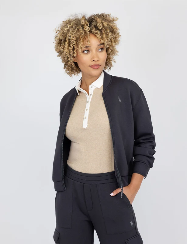 WHITE LABEL FULL ZIP JACKET SLEEK GREY / XS