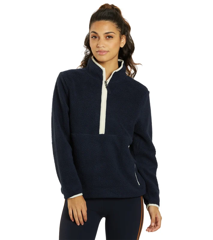 Splits 59 Libby Sherpa Half Zip Indigo/Creme / XL