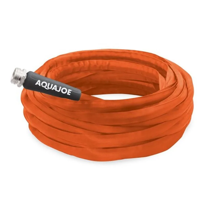 Aqua Joe 3/4-in x 75-ft Heavy-duty Kink Free Woven Orange Standard Hose