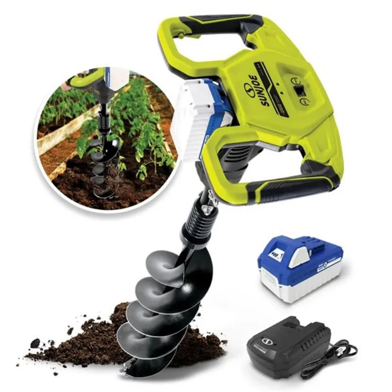 Snow Joe 8-in Ice Fishing Auger with 8.0 Ah 24V Battery