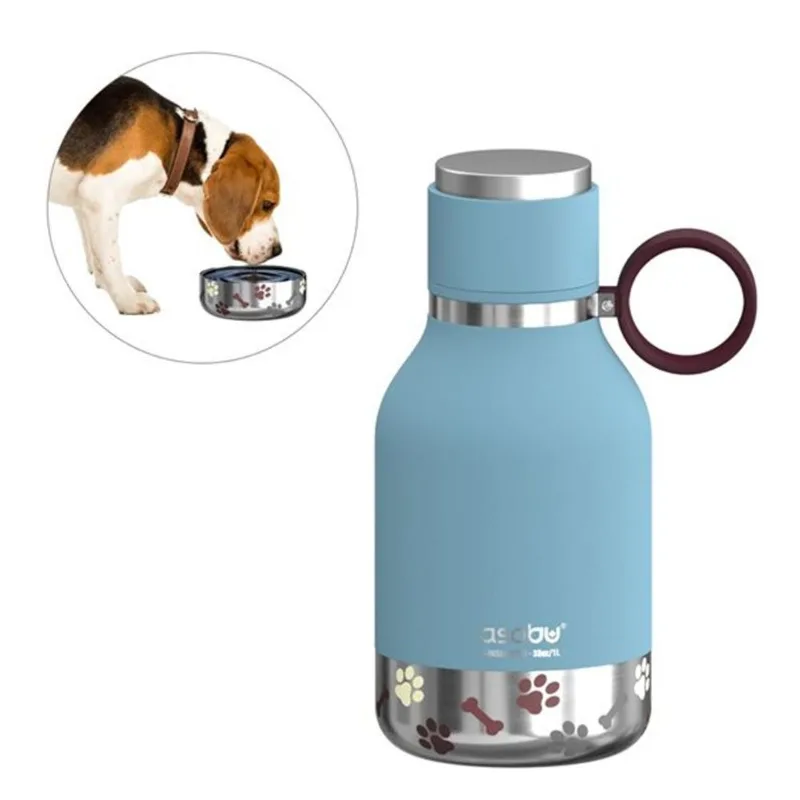 Asobu 34-oz. Dog Stainless Steel Travel Water Bottle and Bowl - Blue
