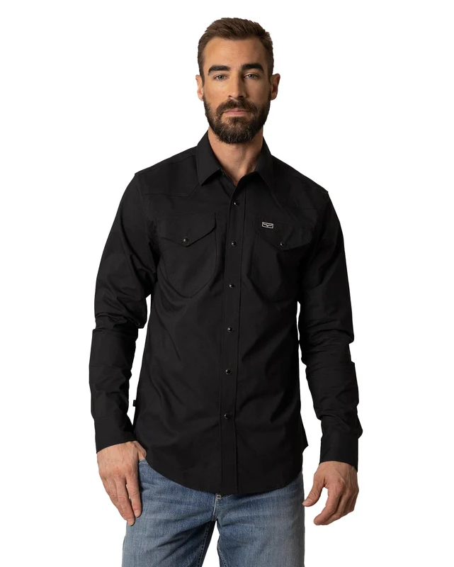 Men's Blackout Dress Shirt S / BLACK