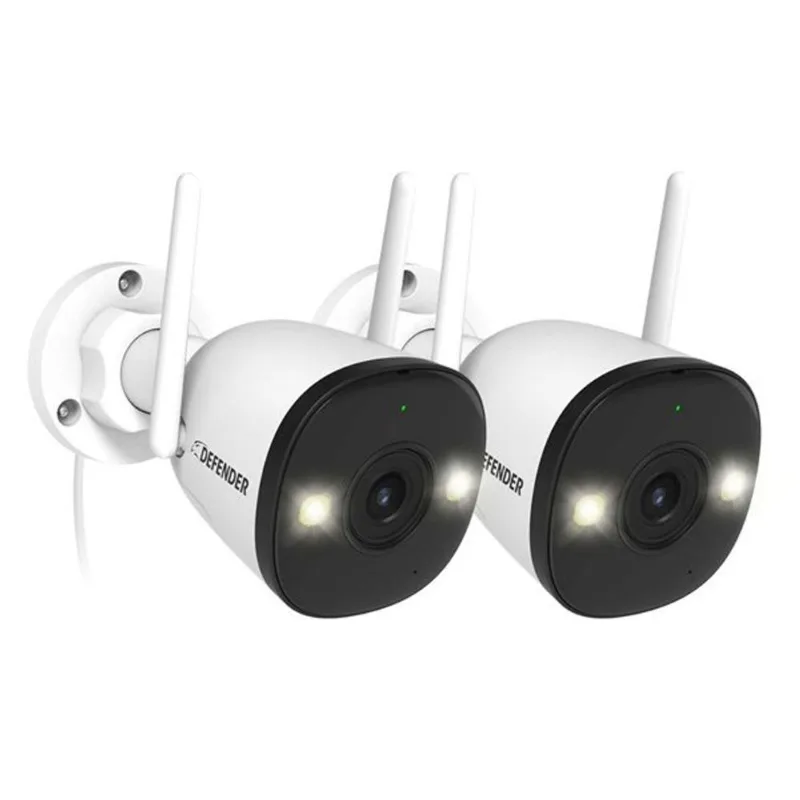 Defender Guard Pro 4K Wi-Fi 6 Plug-in Power Security Camera - 2 Pack