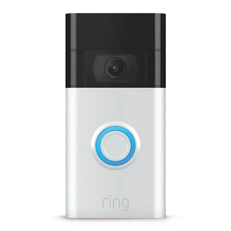 Ring Wireless Video Doorbell - 160-Degree Field of View - Satin Nickel