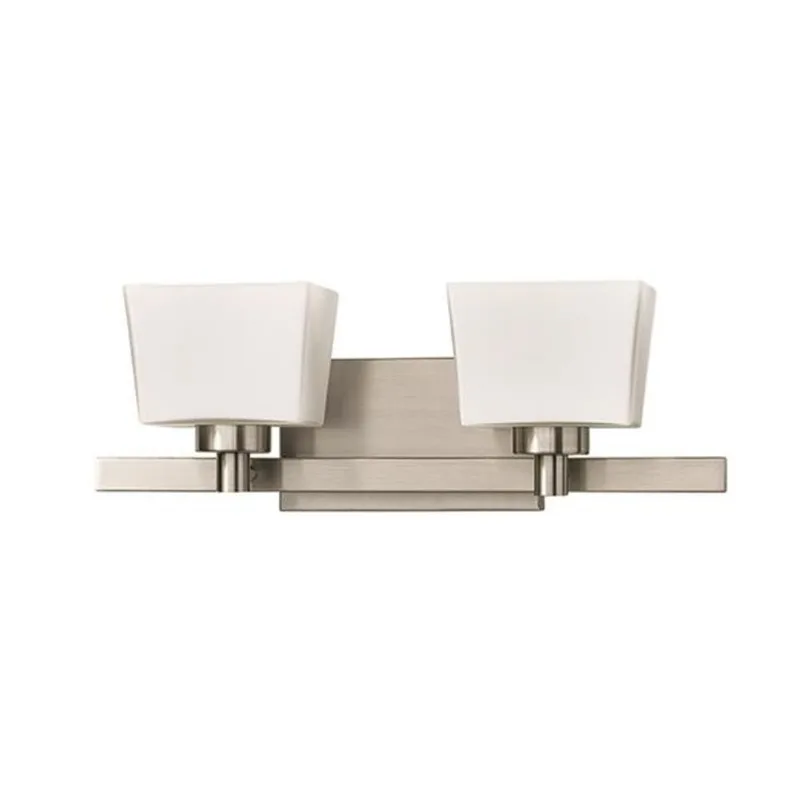 Russell Lighting 2-Light Wall-Mounted Light - 19-in - Brushed Chrome
