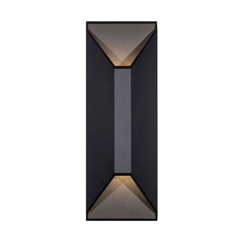 Russell Lighting Badger Outdoor Wall Light with Integrated LED 7 W X 20-in H - Black