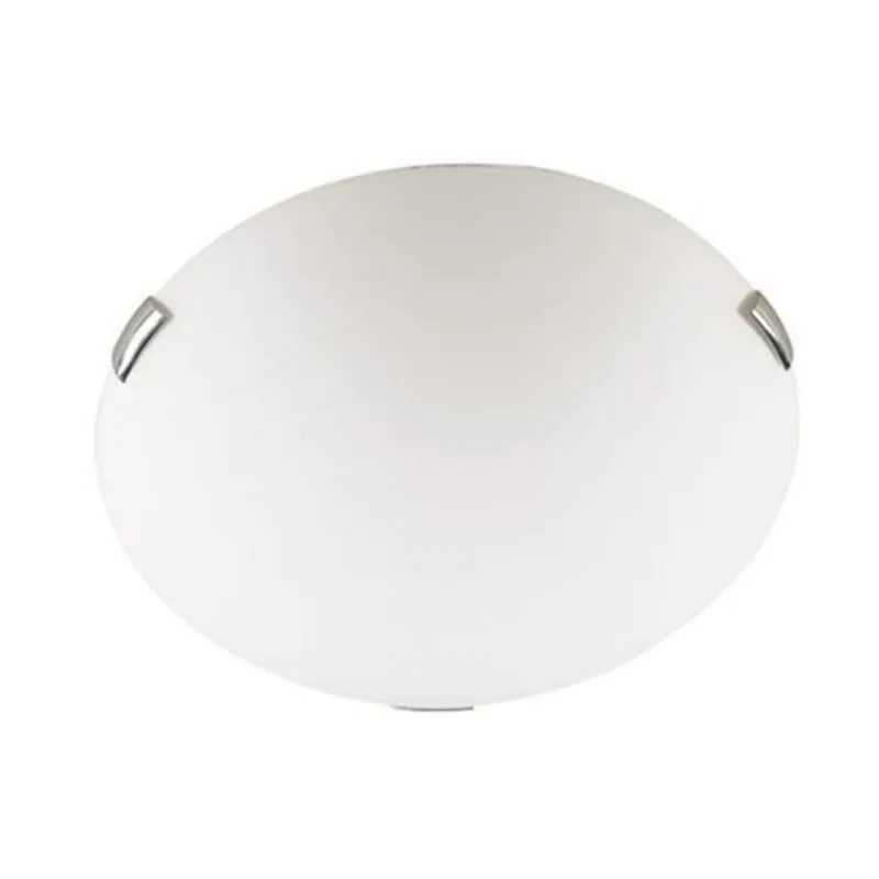 Russell Lighting Lunar Flush Mount - Chrome with Opal Glass