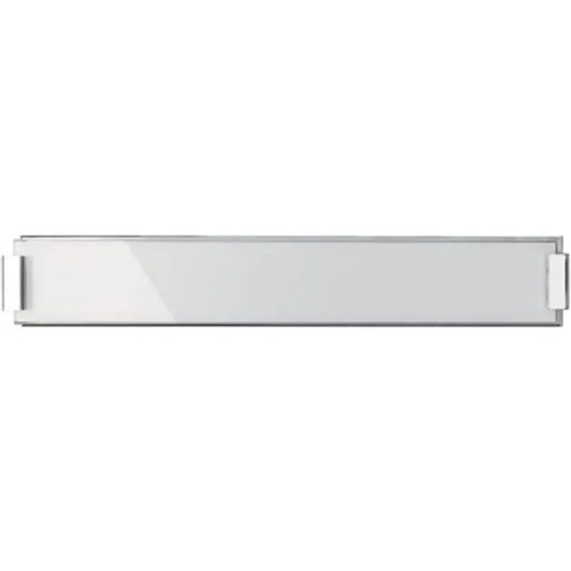 Russell Lighting Omega 1-Light Vanity Light Bar with Acrylic Glass - Polished Chrome