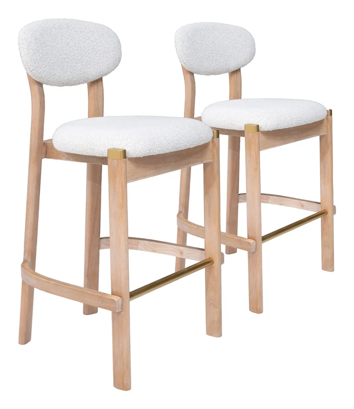 Rilou - Barstool (Set of 2) White