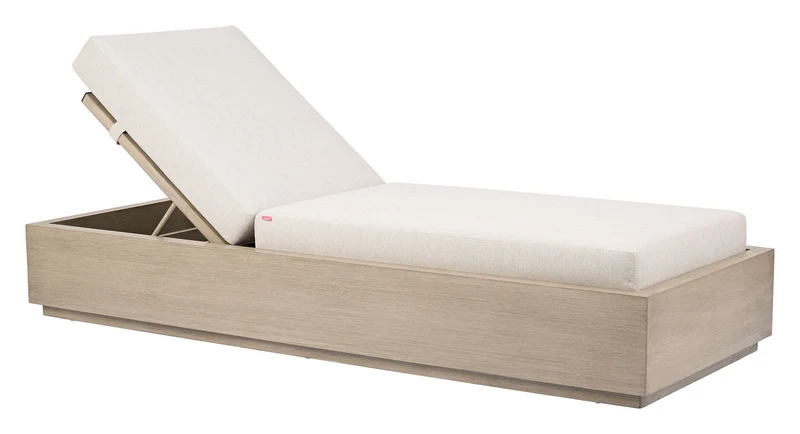 Varadero Beach - Chaise Light Gray / 31.7"W x 83.7"D x 34.4"H
